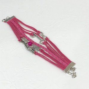 NEW! Pink Suede wrap bracelet